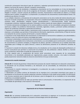 Proyecto de ley de educación universitaria