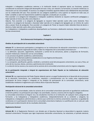 Proyecto de ley de educación universitaria