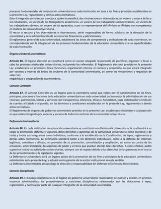 Proyecto de ley de educación universitaria