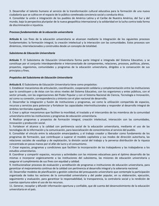 Proyecto de ley de educación universitaria