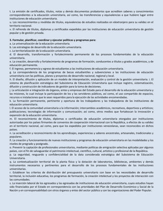 Proyecto de ley de educación universitaria