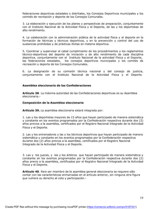 Proyecto De Ley Del Deporte Actualizado 2008