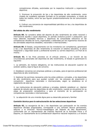 Proyecto De Ley Del Deporte Actualizado 2008
