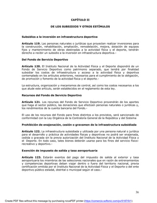 Proyecto De Ley Del Deporte Actualizado 2008