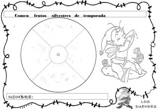 LOS
DUENDES
NOMBRE:
Comen frutos silvestres de temporada
 