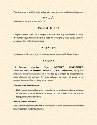 FUNCIONES DE UNA VARIABLE REAL (GUIA) | PDF