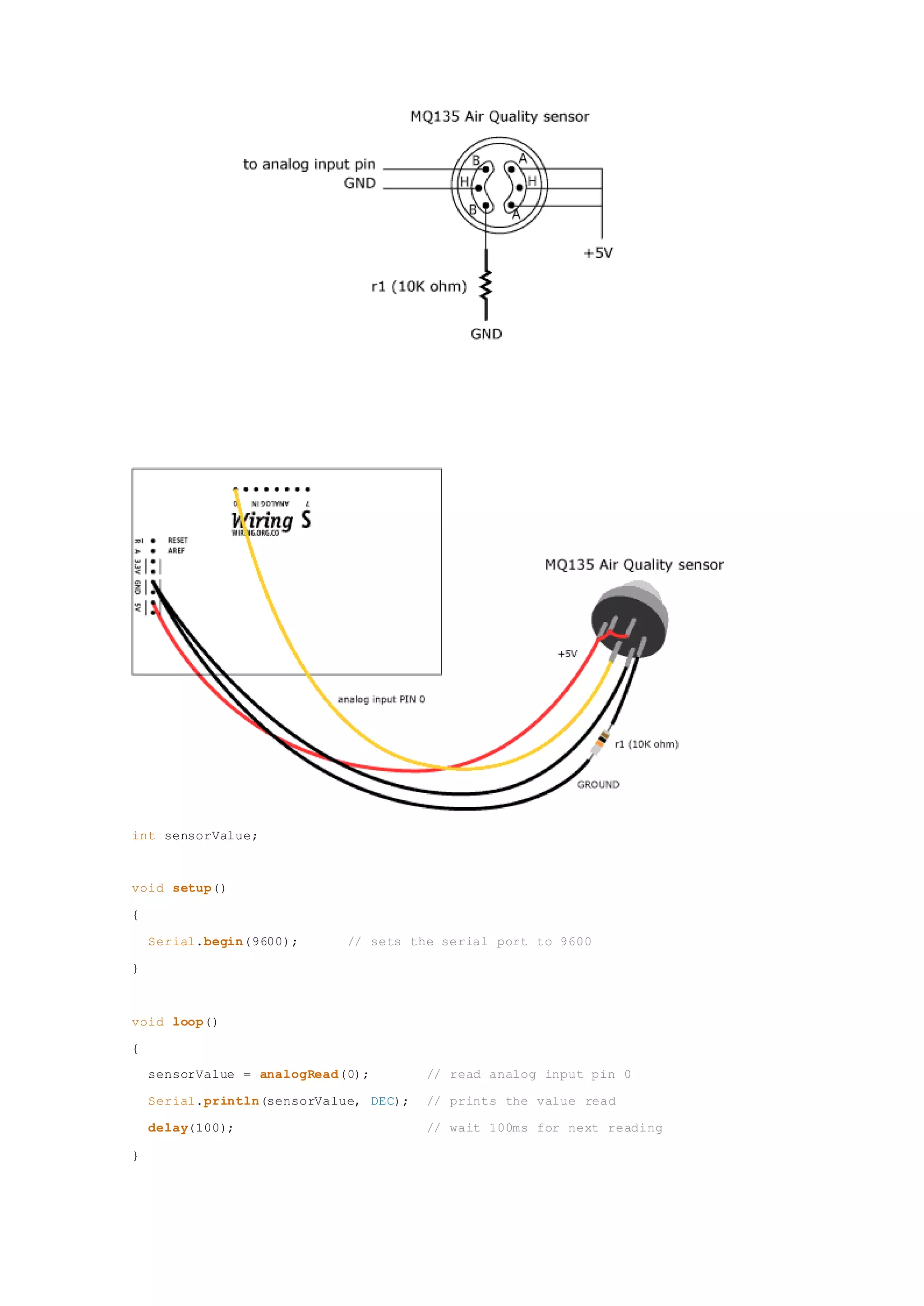 int sensorValue;
void setup()
{
Serial.begin(9600); // sets the serial port to 9600
}
void loop()
{
sensorValue = analogRead(0); // read analog input pin 0
Serial.println(sensorValue, DEC); // prints the value read
delay(100); // wait 100ms for next reading
}
 