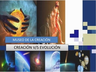 CREACIÓN V/S EVOLUCIÓN
MUSEO DE LA CREACIÓN
 