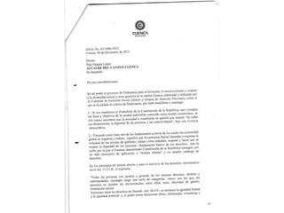 Informe Machado: Controversial Proyecto de Ordenanza LGBTI en Cuenca