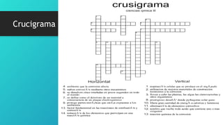 Crucigrama
 