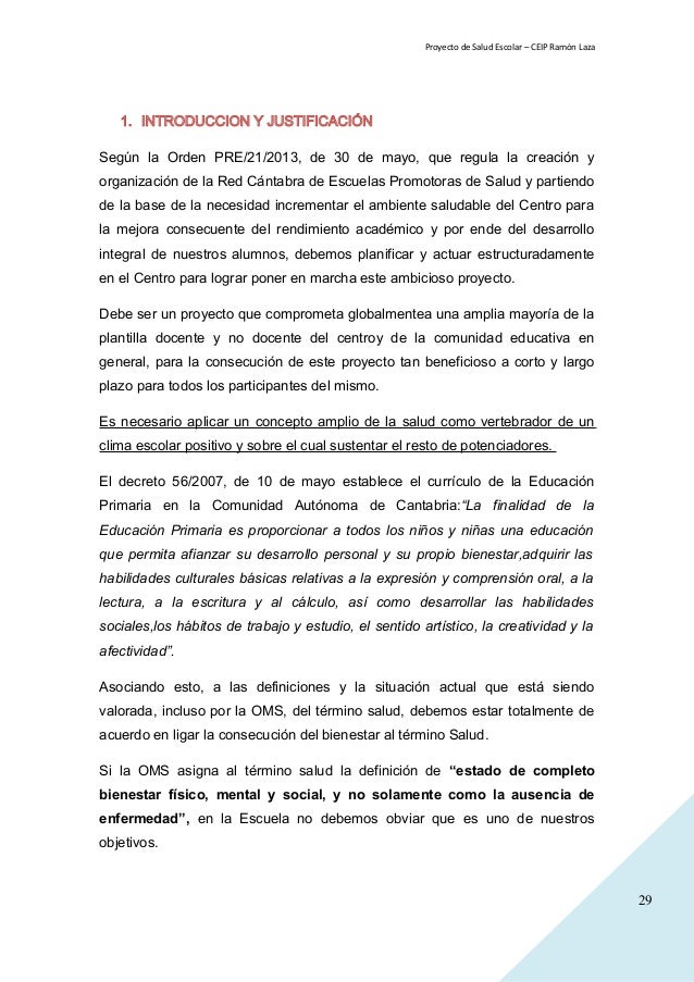 Ejemplo De Proyecto De Salud Proyecto de salud escolar 014 015
