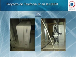 Proyecto de Telefonía IP en la UNVMConclusiones: Servicios Avanzados (I)