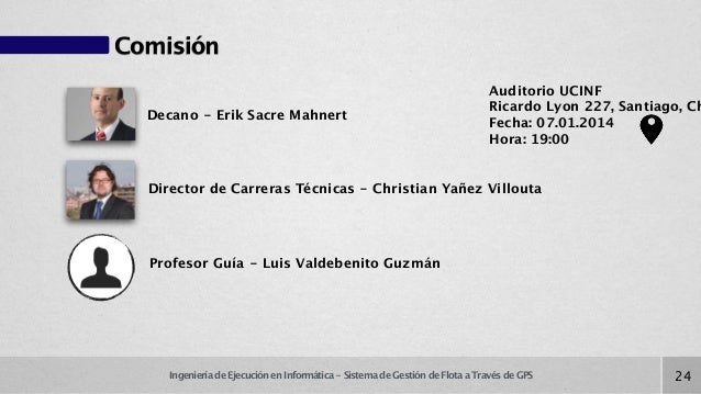 Presentación - Proyecto de Título Sistema de Gestión de 