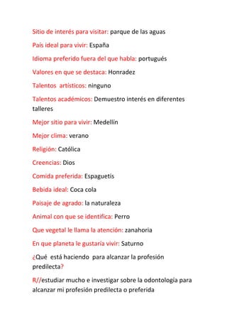 Proyecto de vida