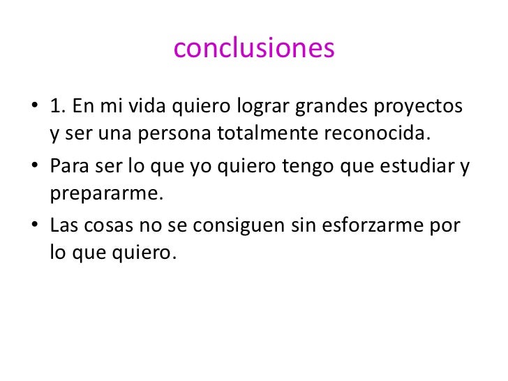 Proyecto de vida