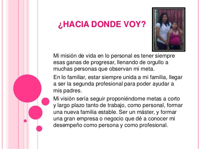 A Donde Voy Proyecto De Vida