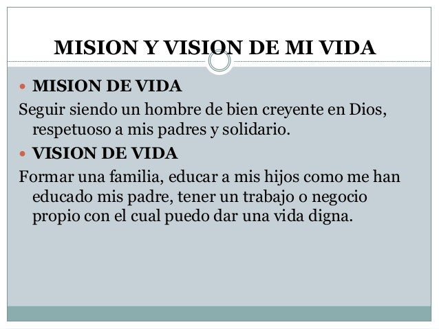 Proyecto de vida