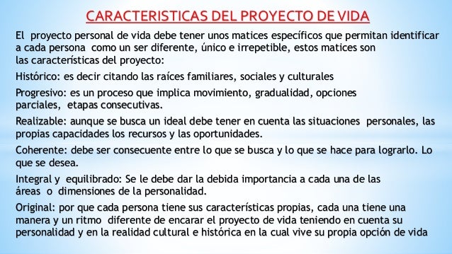 Proyecto de vida