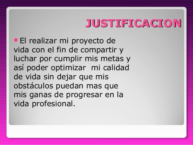 Proyecto de vida
