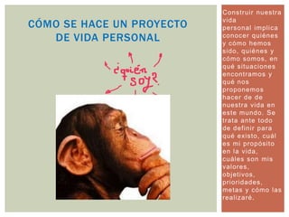 Área afectiva: manera en que deseamos satisfacer nuestras necesidades de afecto y pertenencia, nuestras relaciones íntimas y personales. Tiene que ver con dar y recibir amor, tener familia y una pareja. Área profesional: planeación de la carrera o actividad laboral donde deseamos desarrollarnos en un futuro, aquí figuran objetivos como tener una ocupación, tener una carrera profesional, una ocupación y desarrollar ciertas habilidades en el trabajo, recibir capacitación y adiestramiento, obtener un estatus como trabajador, tener un negocio propio o ser gerente de una empresaAREAS QUE SE DEBEN DE TRABAJAR PARA REALIZAR NUESTRO PROYECTO DE VIDA