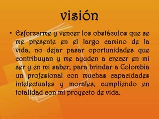 Proyecto de vida sergio