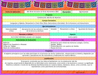 PROYECTO PREESCOLAR DÍA DE MUERTOS .pptx