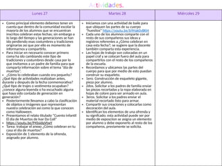 proyecto dia de muertos EN PREESCOLAR INTITUCIONAL | PPTX