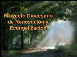Proyecto DiocesanoProyecto Diocesano
de Renovación yde Renovación y
EvangelizaciónEvangelización
 