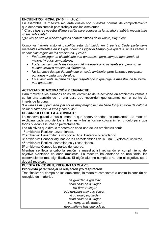 Proyecto Didáctica de la Educación Física en Ed. Infantil