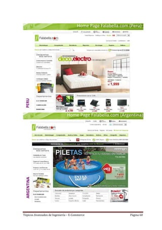 Tópicos Avanzados de Ingeniería – E-Commerce   Página 60
 