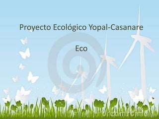 Proyecto Ecológico Yopal-Casanare 
Eco 
 