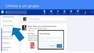 Unirse a un grupo
 