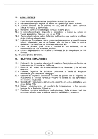 Proyecto educativo institucional