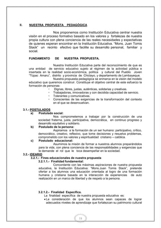 Proyecto educativo institucional