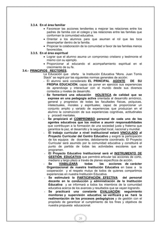 Proyecto educativo institucional