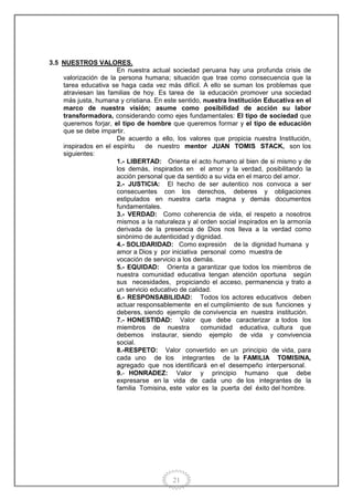 Proyecto educativo institucional