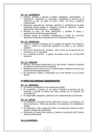 Proyecto educativo institucional