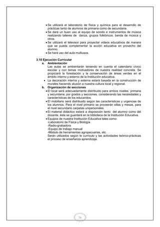 Proyecto educativo institucional