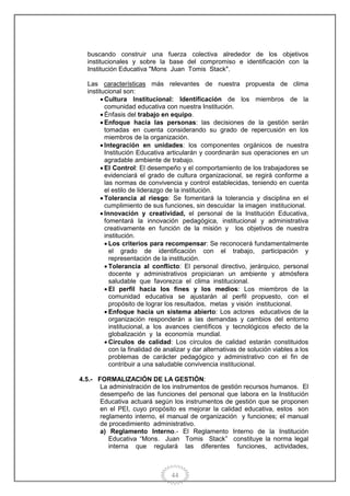 Proyecto educativo institucional