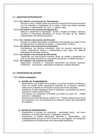 Proyecto educativo institucional