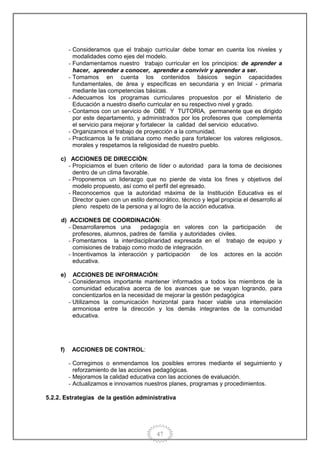 Proyecto educativo institucional