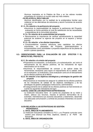 Proyecto educativo institucional