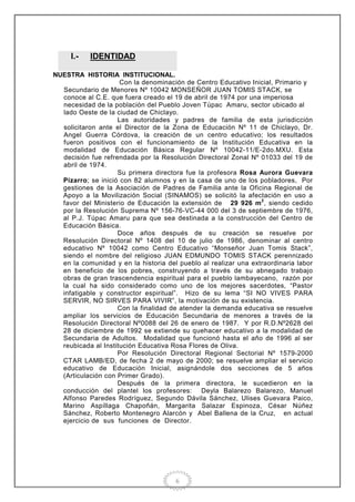 Proyecto educativo institucional