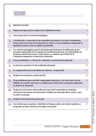 ÍNDICE


0.    PRESENTACIÓN                                                                             2

1.    Objetivos...