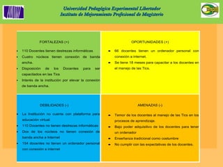 Universidad Pedagógica Experimental Libertador Instituto de Mejoramiento Profesional de Magisterio 