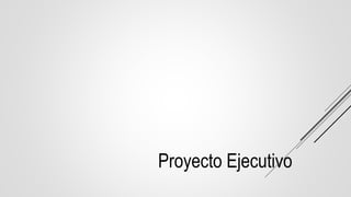 Proyecto Ejecutivo
 