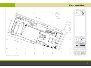 ANTEPROYECTO
ANTEPROYECTO Plano topográfico
 