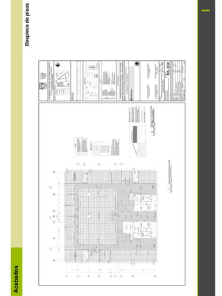 Acabados
Despiece
de
pisos
 