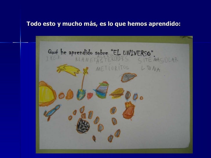 Resultado de imagen de que hemos aprendido proyecto el espacio