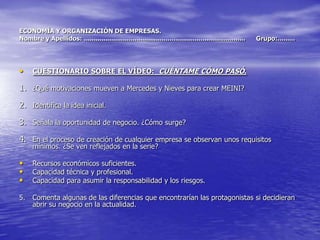 Vídeo explicativo sobre la situación de los recursos naturales y los hábitos positivos que pueden adquirir.